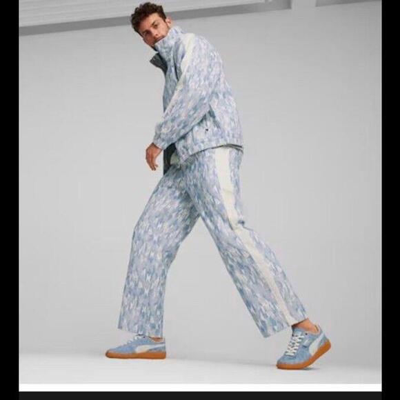 Men’s Puma T7 Track Suit Set Bball Nostalgia Geo Pattern...